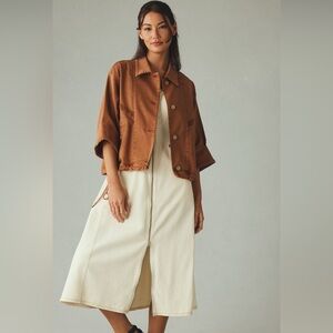 Anthropologie Pilcro Rolled Sleeve Bomber Jacket